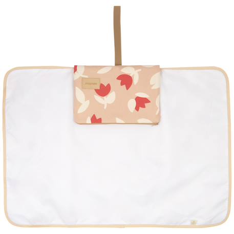 Tapis à langer imperméable hyde park red tulips Rouge 2 - vertbaudet enfant 