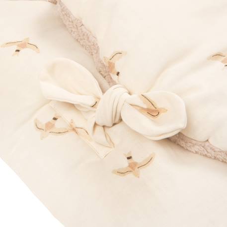 Couverture nomade hiver baby nest wabi-sabi Ecru, jaune, bleu+Ecru, nude+Naturel 7 - vertbaudet enfant 