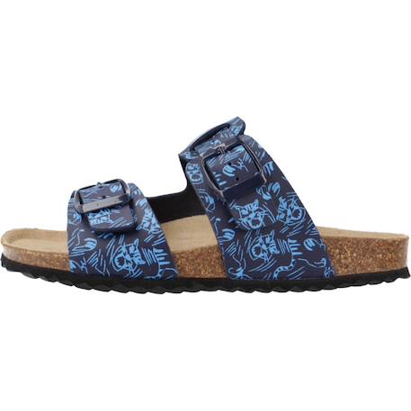 Sandales garçon semelle stable maintien solide Bleu+Vert 2 - vertbaudet enfant 