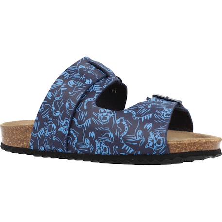 Sandales garçon semelle stable maintien solide Bleu+Vert 5 - vertbaudet enfant 