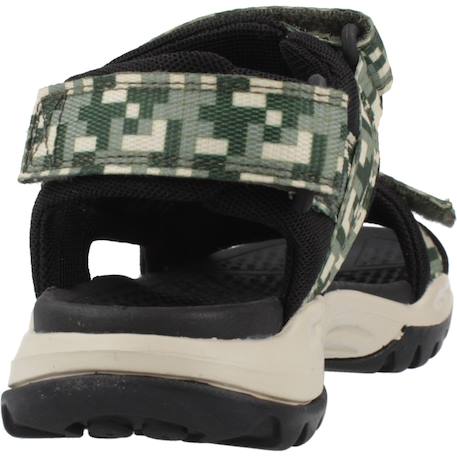 Sandales garçon en textile respirantes et légères Noir+Vert 9 - vertbaudet enfant 