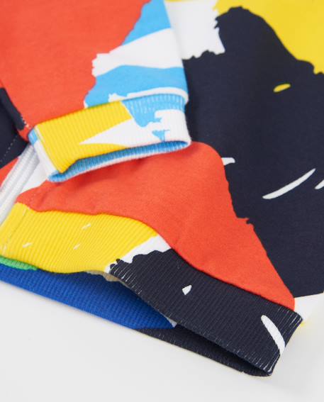 Sweat à capuche garçon en maille Blanc 5 - vertbaudet enfant 