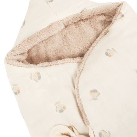 Couverture nomade hiver baby nest wabi-sabi Ecru, jaune, bleu+Ecru, nude+Naturel 4 - vertbaudet enfant 