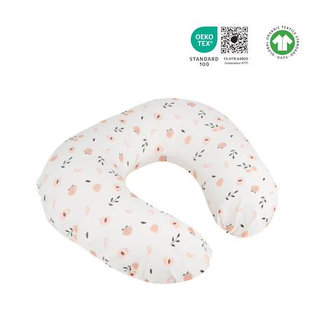 Petit coussin d’allaitement softy Cloudy kaki+Pêche 8 - vertbaudet enfant 
