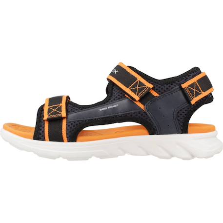 Sandales garçon légères résistantes pour l'été Bleu+Noir+Noir 2 8 - vertbaudet enfant 