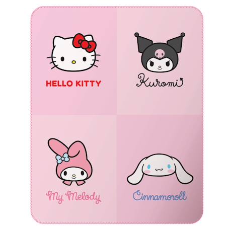 Plaid polaire imprimé, hello kitty reunion Rose 2 - vertbaudet enfant 