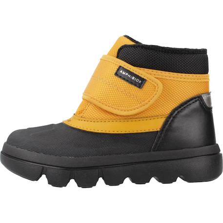 Bottes garçon imperméables amphibiox pour l'hiver Bleu+Jaune 8 - vertbaudet enfant 