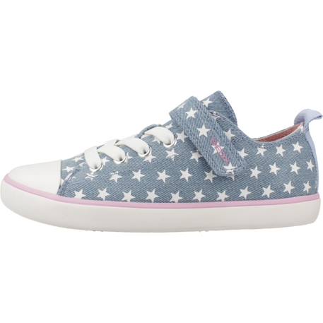 Baskets fille en textile respirantes et légères Blanc+Bleu 8 - vertbaudet enfant 