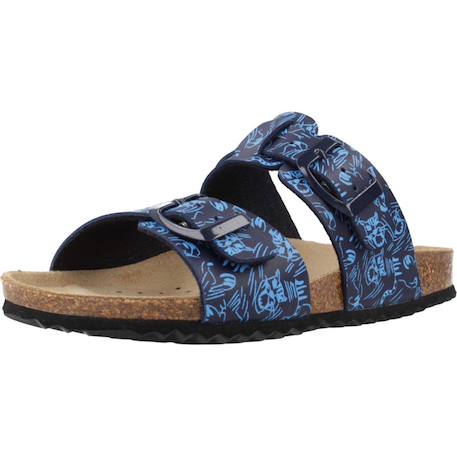 Sandales garçon semelle stable maintien solide Bleu+Vert 4 - vertbaudet enfant 