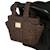 Sac à poussette hyde park léonie brown Marron, noir 3 - vertbaudet enfant 