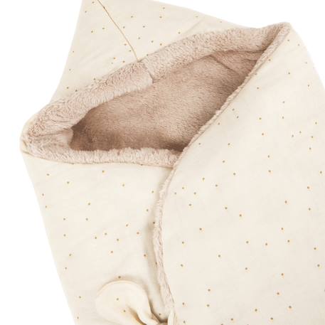 Couverture nomade hiver baby nest wabi-sabi Ecru, jaune, bleu+Ecru, nude+Naturel 11 - vertbaudet enfant 