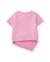 T-shirt fille en maille avec fronces latérales Rose 2 - vertbaudet enfant 