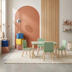 Chambre et rangement-Table rectangulaire enfant bois de pin 4 assises - judith