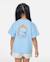 T-shirt surf magic art fille Sky blue+Washed black 2 - vertbaudet enfant 
