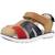 Sandales garçon en cuir robustes et durables Bleu+Marron 10 - vertbaudet enfant 