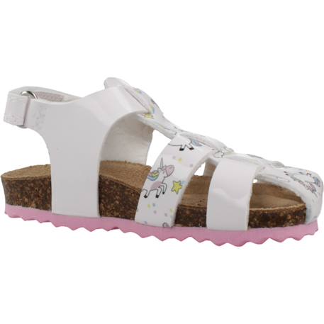 Sandales fille cousues-collées à maintien ajusté Blanc 5 - vertbaudet enfant 