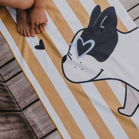 Serviette de plage minus bouledogue (70x140 cm) Jaune 5 - vertbaudet enfant 