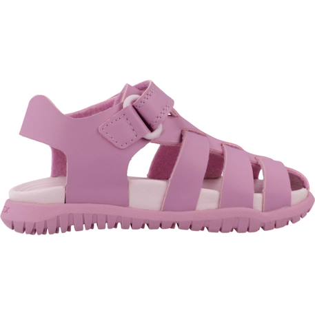 Sandales fille légères à semelle stable pour l'été Blanc+Rose+Rose 2+Rose 3+Rose c8842 19 - vertbaudet enfant 