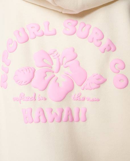 Sweat hibiscus heat hawaii fille Bone 5 - vertbaudet enfant 