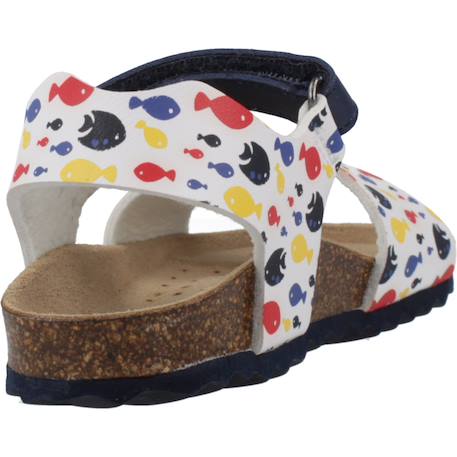 Sandales bébé garçon en cuir doux et confortables Blanc 3 - vertbaudet enfant 