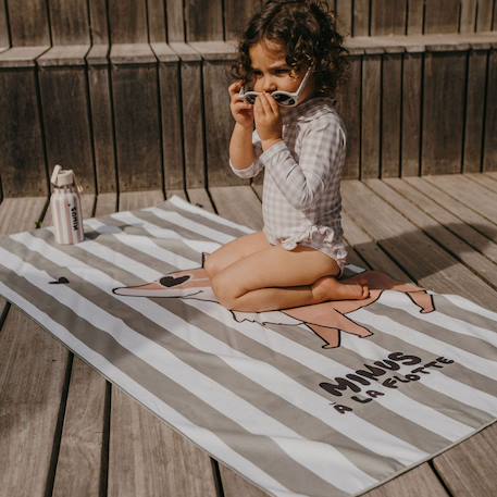 Serviette de plage minus renard (70x140 cm) Vert, orange 4 - vertbaudet enfant 