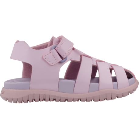 Sandales fille légères à semelle stable pour l'été Blanc+Rose+Rose 2+Rose 3+Rose c8842 13 - vertbaudet enfant 
