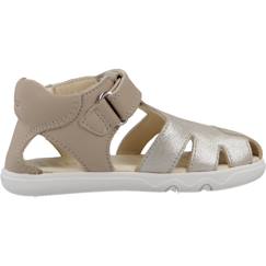Chaussures-Chaussures bébé 17-26-Sandales fille cuir à brides maintien ajusté