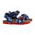 Sandales en cuir à scratch Navy rouge+Sage ochre jaune 3 - vertbaudet enfant 