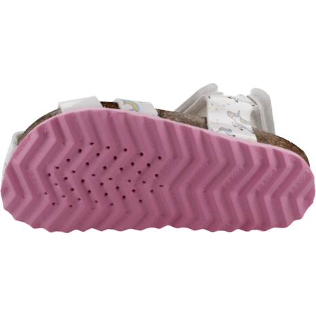 Sandales fille cousues-collées à maintien ajusté Blanc 6 - vertbaudet enfant 