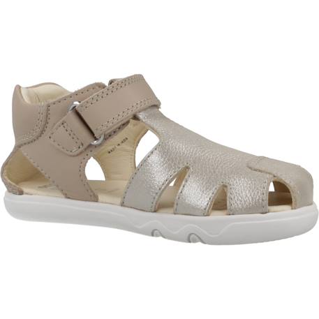 Sandales fille cuir à brides maintien ajusté D´or+Violet 5 - vertbaudet enfant 