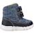 Bottes garçon imperméables amphibiox pour l'hiver Bleu+Noir 1 - vertbaudet enfant 