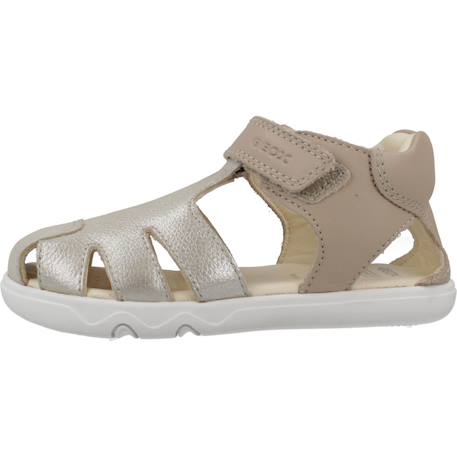 Sandales fille cuir à brides maintien ajusté D´or+Violet 2 - vertbaudet enfant 