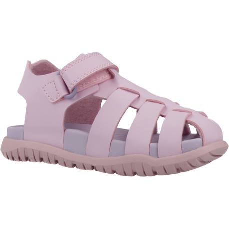 Sandales fille légères à semelle stable pour l'été Blanc+Rose+Rose 2+Rose 3+Rose c8842 17 - vertbaudet enfant 
