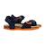 Sandales en cuir  à scratch Gris foncé+Kaki+Marine+Marine rouge+Navy orange sombre 26 - vertbaudet enfant 