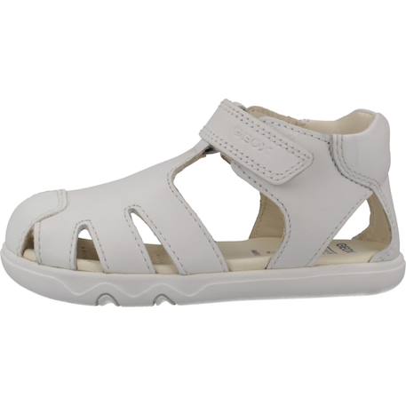 Sandales garçon cuir maintien solide pour l'été Blanc 2 - vertbaudet enfant 