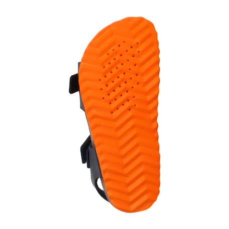 Sandales en cuir  à scratch Gris foncé+Kaki+Marine+Marine rouge+Navy orange sombre 29 - vertbaudet enfant 