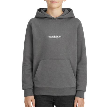 Sweat garçon à capuche vesterbro Beige+Bleu+Gris+Noir 6 - vertbaudet enfant 