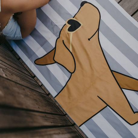 Serviette de plage minus chiot (70x140 cm) Bleu 4 - vertbaudet enfant 