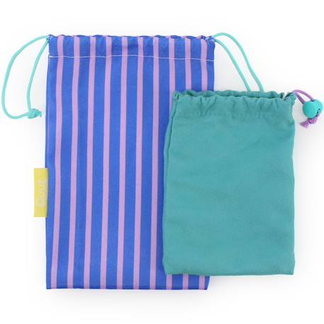 Jeu de voyage petits chevaux-morpions Violet, blanc, jaune 3 - vertbaudet enfant 