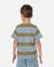T-shirt rayé ride the wave garçon Faded denim 2 - vertbaudet enfant 