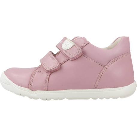 Baskets fille en cuir légères et durables Bleu+Rose 8 - vertbaudet enfant 