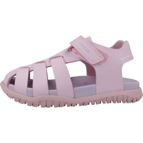 Sandales fille légères à semelle stable pour l'été Blanc+Rose+Rose 2+Rose 3+Rose c8842 14 - vertbaudet enfant 