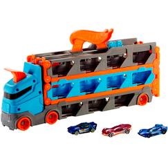 Jouet-Jeux d'imagination-Véhicules, garages, circuits et trains-Hot wheels super transporteur extensible