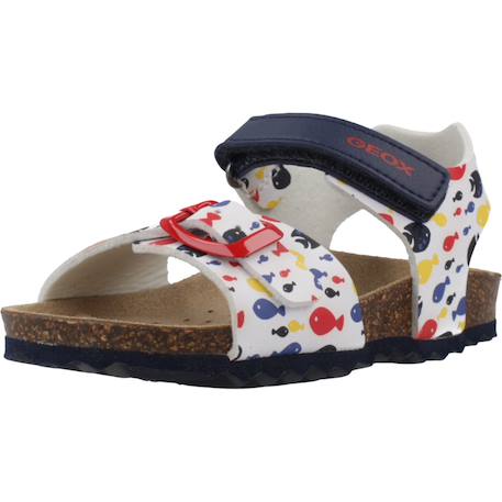 Sandales bébé garçon en cuir doux et confortables Blanc 4 - vertbaudet enfant 