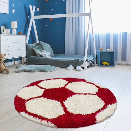 Tapis enfant tissé shaggy foot Autre+Bleu+Jaune+Noir+Rouge+Vert 28 - vertbaudet enfant 