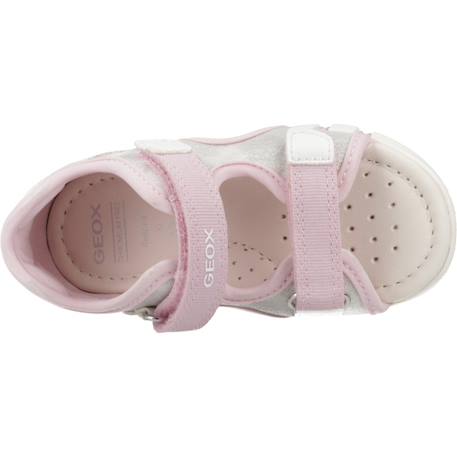 Sandales fille en textile aérées pour l'été Rose 6 - vertbaudet enfant 