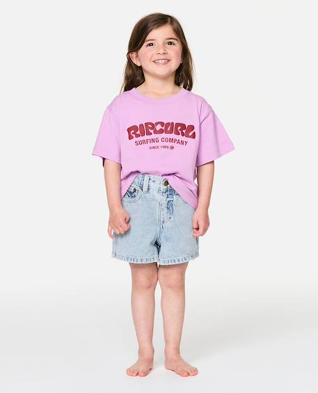 T-shirt surf puff enfant Bone+Bright lilac+Super pink 7 - vertbaudet enfant 