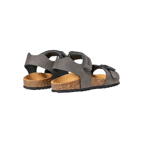 Sandales en cuir  à scratch Gris foncé+Kaki+Marine+Marine rouge+Navy orange sombre 3 - vertbaudet enfant 