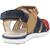 Sandales garçon en cuir robustes et durables Bleu+Marron 9 - vertbaudet enfant 