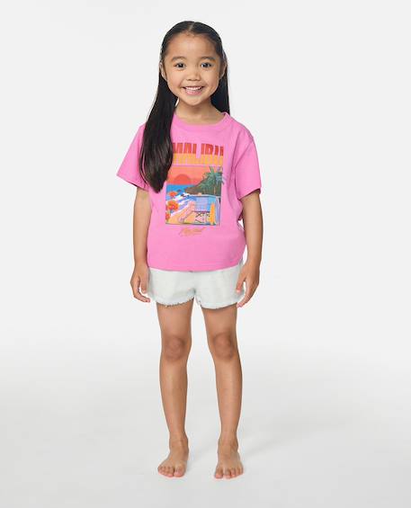 T-shirt malibu relaxed fille Pink 3 - vertbaudet enfant 